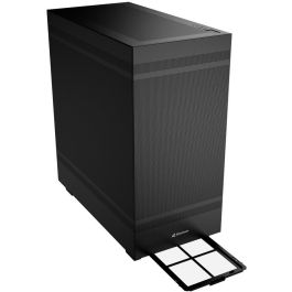 Sharkoon Rebel C50 Caja ATX Full Tower Negra, Diseño Modular, Paneles Perforados para Gran Flujo de Aire, Soporte Radiadores 360mm, USB-C
