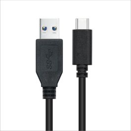 Nanocable 10.01.4000 Cable USB 3.1 Gen2 10Gbps USB-C Macho a USB-A Macho 0.5m Negro 3A