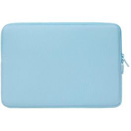 Rivacase 7703 Funda para portátil Suzuka 13.3" (33.8 cm) / 14" (35.6 cm) azul pastel, felpa y poliéster