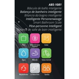 Aprilla Báscula de Baño Inteligente 150 kg Azul - 27 x 27 x 4 cm (6 Unidades)