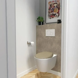 Tapa para Inodoro Gelco Beige Marrón