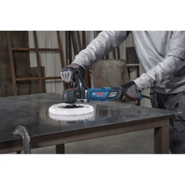 Bosch Professional Pulidora Rotativa GPO 14-180 S, 1400W, 180 mm, con Mango en D y Mango Auxiliar