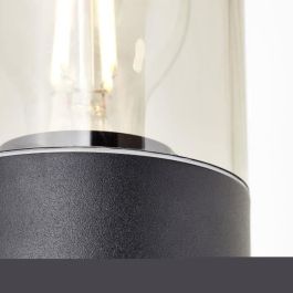 Brilliant BRI4004353405693 Aplique Exterior con Detector de Movimiento 2x E27 Depoli Negro 20W - Bombilla no Incluida