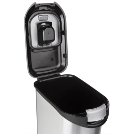 Curver Recipiente para comida seca 20kg Aspecto metal Gris Contenedor hermético para croquetas