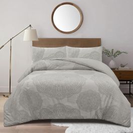 DKD Home Decor Colcha Boho Gris 260 x 180 cm (2 Unidades) Poliéster Jacquard