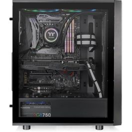 Thermaltake Versa J25 TG RGB - Torre Gaming RGB con Panel Lateral de Cristal Templado