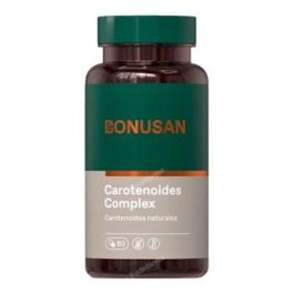 BONUSAN Complejo de Carotenoides Naturales con Algas, Aceite de Zanahoria, Tomate, Luteína y Licopeno 60 Cápsulas Precio: 43.5000005. SKU: B164XEVBGY