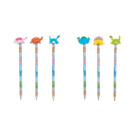 Set 3 Lapiceros Con Goma Dinosaurios Surtidos Pincello 11X26CM (32 Unidades) Set 3 Lapiceros Con Goma Dinosaurios Surtidos Pincello 11X26CM (32 Unidades)