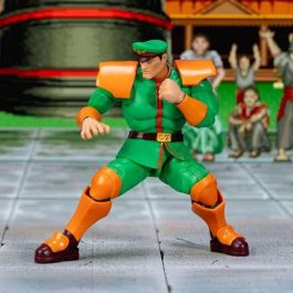 Street Fighter II Figura Bison Deluxe, 2.17 cm - Plástico, Montaje Necesario, para Coleccionistas, Edad Recomendada +13 Años