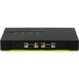 Level One Switch KVM 4-Fach VGA + 2xUSB, Resolución 2048 x 1536 Pixeles, Negro/Verde