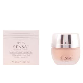 Sensai Base de Maquillaje en Crema #CF22 Beige Natural 30 ml – Antiedad, SPF 15, Unifica el Tono, Disimula Manchas