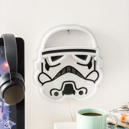 Paladone Luz Neón LED de Pared Star Wars Casco Stormtrooper Oficial 25cm - Alimentación USB, Decoración Temática Paladone Luz Neón LED de Pared Star Wars Casco Stormtrooper Oficial 25cm - Alimentación USB, Decoración Temática