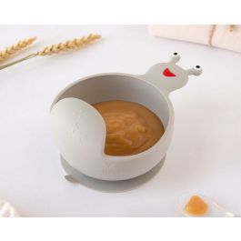 KioKids Cuenco de Silicona Caracol Gris con Ventosa, Apto Microondas y Lavavajillas, +6 meses, 9x17 cm Precio: 12.50000059. SKU: B14A3T3AAT