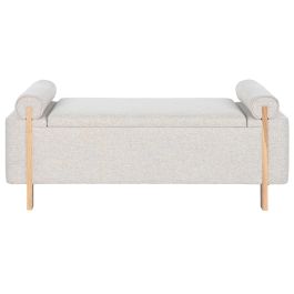 Banqueta Home ESPRIT Beige Dorado Pino 120 x 45 x 50 cm