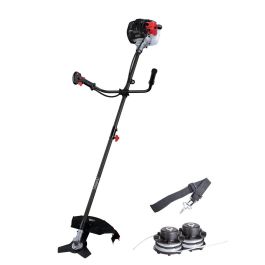 Scheppach BCH3300-100PB Desbrozadora de gasolina 2 tiempos 32,6cm³ con cabezal de hilo y cuchilla, ancho de corte 430-255mm, arnés. Precio: 142.49999995. SKU: B1GEPQ8ZGY