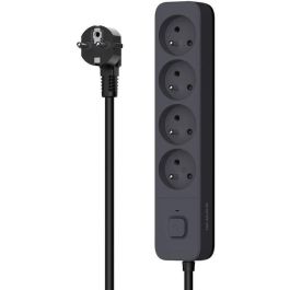 Regleta - QUARX - 4 tomas - Con 3 puertos USB, cable de 1,5m