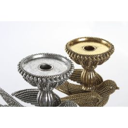 DKD Home Decor Candelabro Chic de Resina estilo Pájaro Dorado Plateado 11 x 25 x 17 cm Pack de 2 Unidades DKD Home Decor Candelabro Chic de Resina estilo Pájaro Dorado Plateado 11 x 25 x 17 cm Pack de 2 Unidades