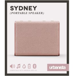 Urbanista Sydney Altavoz Portátil Bluetooth Oro, Sonido Épico, Hasta 5 Horas de Autonomía, Color Rosa/Rosegold