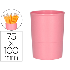Q-connect Cubilete Portalapices Rosa Pastel Opaco Plastico Diametro 75 mm Alto 100 mm Precio: 1.49999949. SKU: B1BTLZ9ZRF