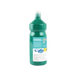 Tempera Liquida Liderpapel Escolar 1000 mL Verde Oscuro