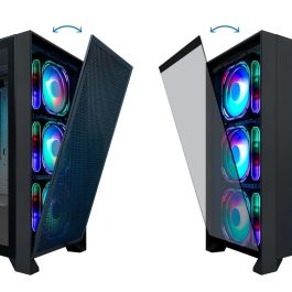 Coolbox Caja Ordenador Gaming Ge2000 Dualview ATX, Cristal Templado, ARGB, COO-CHA-GE2000-0