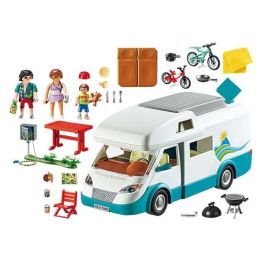 Playmobil Caravana de Verano Family Fun: Vehículo de Juguete de Plástico para Juego Imaginativo, ideal para niños a partir de 4 años