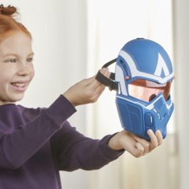 Hasbro Máscara Marvel Vengadores Capitán América de Juego de Rol con Lentes Abatibles para Niños +5 Años Película Brave New World