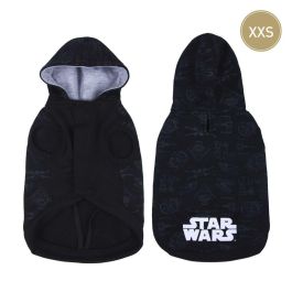 Star Wars Sudadera para Perro con Diseño de Darth Vader, Algodón Cepillado, Color Negro, Talla XXS