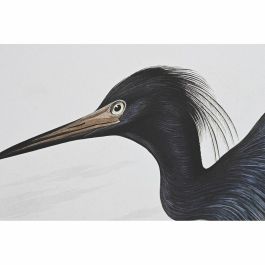 DKD Home Decor Cuadro Oriental Garza de Lienzo y Ps Multicolor 93x63 cm (2 Unidades)