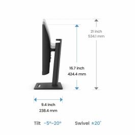 BenQ GW2790T Monitor de 27" (68.5cm) Full HD (1920x1080) IPS 100Hz con HDMI, DisplayPort, Altura Ajustable y Pívot