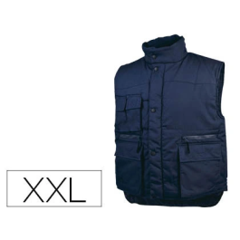 Deltaplus Chaleco Multibolsillos con Cremallera, Cintura Elástica, Azul Naranja, Talla XXL Precio: 30.50000052. SKU: B1JK8KY2LR