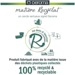 Deroma Vaso Save R 9E95ZSZ237 58L 48cm Blanco Maceta