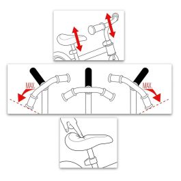 SKIDS CONTROL Bicicleta de equilibrio con reposapiés Verde 10 pulgadas, neumáticos EVA antipinchazos, marco de acero y sillín/manillar ajustables