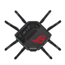 ASUS ROG Rapture GT-BE98 Router Wi-Fi 7 Quad-band (2.4/5/6 GHz) 10 Gigabit Ethernet Negro - 90IG08F0-MO9A0V ASUS ROG Rapture GT-BE98 Router Wi-Fi 7 Quad-band (2.4/5/6 GHz) 10 Gigabit Ethernet Negro - 90IG08F0-MO9A0V