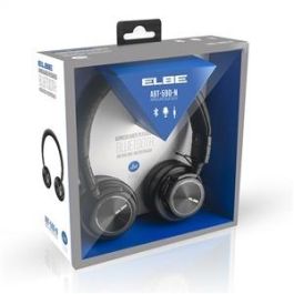 Auriculares Bluetooth Diadema Negros Plegables ELBE ABT-590-N