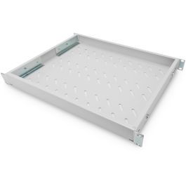 Digitus Baldas para Armario Rack 19" 1U, Ajustable 350-550mm, Gris, hasta 50kg, 44x482mm