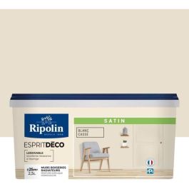 Ripolin Pintura Pared Monocapa Gran Cobertura Multisuperficie Satén Blanco Roto 2.5L Precio: 71.69000014. SKU: B169HZF5EC