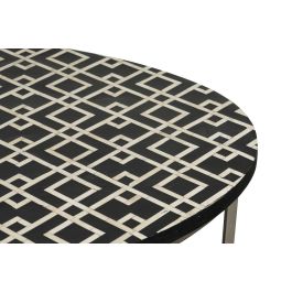Mesa de Centro Home ESPRIT Negro Marfil 150 x 80 x 40 cm