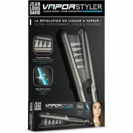 Jean Louis David 39969 Plancha de Vapor Vapor Styler Placas Cerámica Turmalina, Temperatura Ajustable 150-235°C, 50W