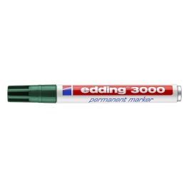 Rotulador Edding Marcador Permanente 3000 Verde Punta Redonda 1,5-3 mm Recargable 10 unidades