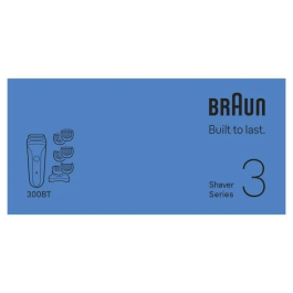 Braun BRA8700216735742 Afeitadora Eléctrica Serie 3 Negra - Batería 30 Minutos - Carga Rápida 5 Minutos