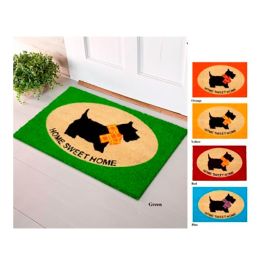 Edm Felpudo Scottie 60x40cm Fibra de Coco y PVC - Alfombra Verde