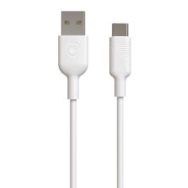 muvit for change cable USB a Tipo C 3A/27W 0.2m blanco