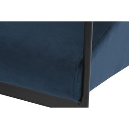 DKD Home Decor Butaca Azul Negro 72 x 71 x 55.5 cm