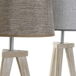Lampara Sobremesa Alpino DKD Home Decor Natural Gris 30 x 57.5 x 30 cm (2 Unidades)