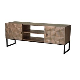 Giner y Colomer Mueble TV en Madera de Mango y Bronce Marrón, 140 cm Precio: 931.6879. SKU: B15S4PDE5H