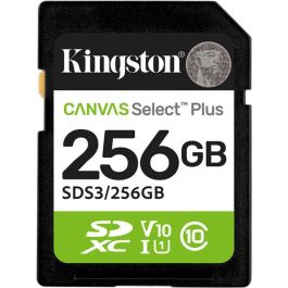 Kingston SDS3/256GB Tarjeta de Memoria Canvas Select Plus 256GB SD XC Clase 10 UHS-I 150MB/s Precio: 34.50000037. SKU: B1FVHZ4H5M