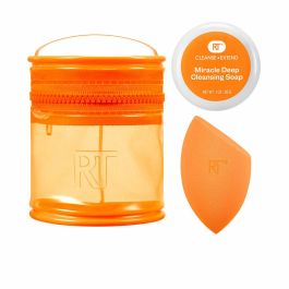 Real Techniques Miracle Blend + Cleanse Estuche Set de Limpieza y Cuidado Esponjas Maquillaje Esponja, Limpiador y Neceser 3 pz Precio: 10.50000006. SKU: B1D8H4KZT6
