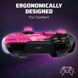 PDP 708056072674 Mando Inalámbrico Glow Grand Prix Peach para Nintendo Switch y Switch OLED Negro y Rosa