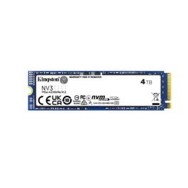Kingston SNV3S/4000G Disco SSD NV3 4TB M.2 2280 PCIe 4.0 NVMe hasta 6000/5000 MB/s, ideal para portátiles y PCs compactos Kingston SNV3S/4000G Disco SSD NV3 4TB M.2 2280 PCIe 4.0 NVMe hasta 6000/5000 MB/s, ideal para portátiles y PCs compactos